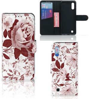 B2Ctelecom Hoesje Samsung Galaxy M10 Watercolor Flowers