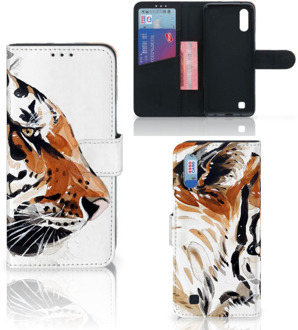 B2Ctelecom Hoesje Samsung Galaxy M10 Watercolor Tiger