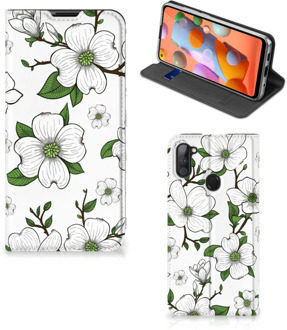 B2Ctelecom Hoesje Samsung Galaxy M11 | A11 Book Case Dogwood Flowers