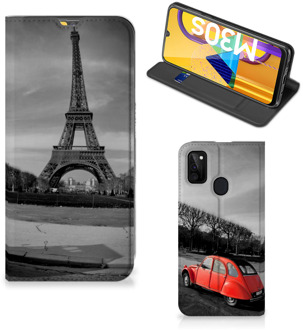 B2Ctelecom Hoesje Samsung Galaxy M21 Wallet Case Eiffeltoren Parijs