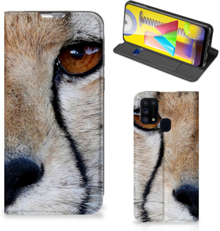 B2Ctelecom Hoesje Samsung Galaxy M31 Bookcase Cheetah