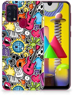 B2Ctelecom Hoesje Samsung Galaxy M31 Telefoon Hoesje Punk Rock