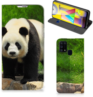 B2Ctelecom Hoesje Samsung Galaxy M31 Telefoontas Panda