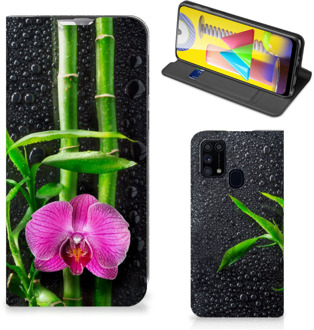 B2Ctelecom Hoesje Samsung Galaxy M31 Wallet Bookcase Orchidee