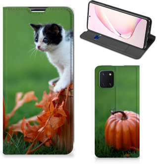 B2Ctelecom Hoesje Samsung Galaxy Note 10 Lite Flip Case Kitten