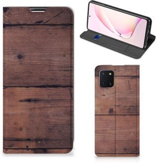 B2Ctelecom Hoesje Samsung Galaxy Note 10 Lite Leuk Case Old Wood