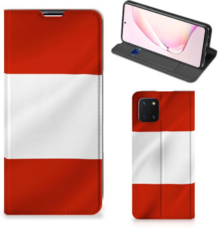 B2Ctelecom Hoesje Samsung Galaxy Note 10 Lite Telefoonhoesje met Naam Oostenrijkse Vlag