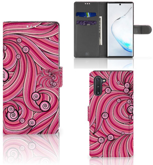 B2Ctelecom Hoesje Samsung Galaxy Note 10 Swirl Pink