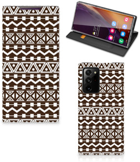 B2Ctelecom Hoesje Samsung Galaxy Note 20 Ultra Bookcase Aztec Brown