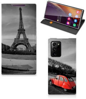 B2Ctelecom Hoesje Samsung Galaxy Note 20 Ultra Wallet Case Eiffeltoren Parijs