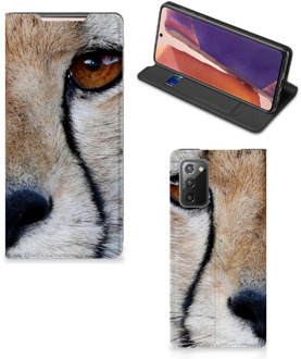 B2Ctelecom Hoesje Samsung Galaxy Note20 Bookcase Cheetah