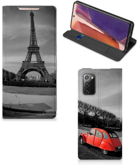 B2Ctelecom Hoesje Samsung Galaxy Note20 Wallet Case Eiffeltoren Parijs