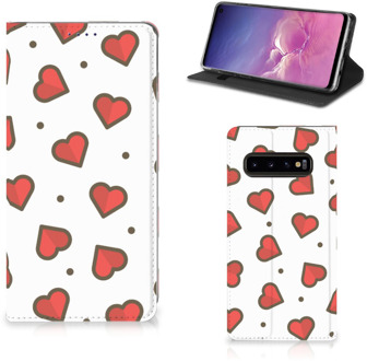 B2Ctelecom Hoesje Samsung Galaxy S10 Design Hearts