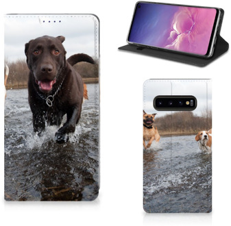 B2Ctelecom Hoesje Samsung Galaxy S10 Design Honden