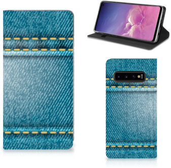 B2Ctelecom Hoesje Samsung Galaxy S10 Design Jeans