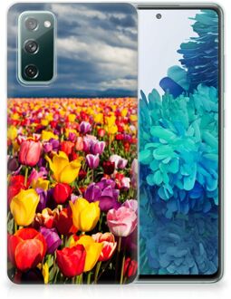 B2Ctelecom Hoesje Samsung Galaxy S20 FE Telefoon Hoesje Tulpen