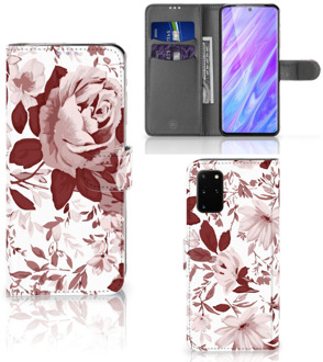 B2Ctelecom Hoesje Samsung Galaxy S20 Plus Watercolor Flowers