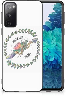 B2Ctelecom Hoesje Samsung Galaxy S20 Siliconen Back Cover met Zwarte rand Boho Dreams