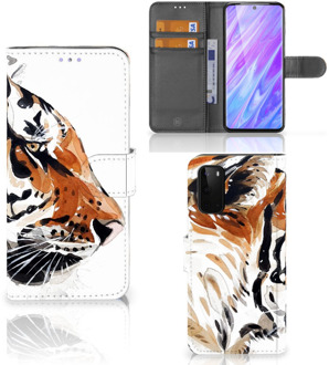 B2Ctelecom Hoesje Samsung Galaxy S20 Watercolor Tiger