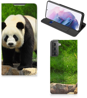 B2Ctelecom Hoesje Samsung Galaxy S21 Plus Telefoontas Panda