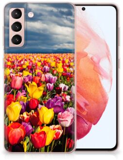 B2Ctelecom Hoesje Samsung Galaxy S21 Telefoon Hoesje Tulpen