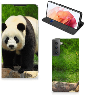 B2Ctelecom Hoesje Samsung Galaxy S21 Telefoontas Panda