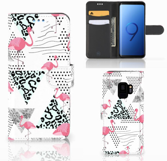 B2Ctelecom Hoesje Samsung Galaxy S9 Flamingo Triangle