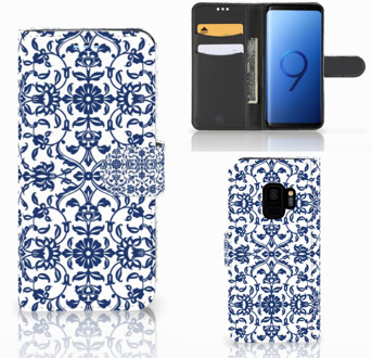 B2Ctelecom Hoesje Samsung Galaxy S9 Flower Blue