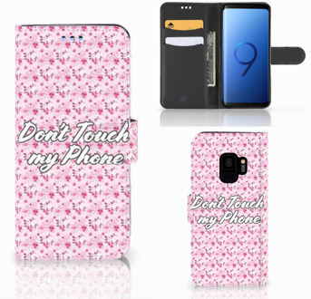 B2Ctelecom Hoesje Samsung Galaxy S9 Flowers Pink DTMP