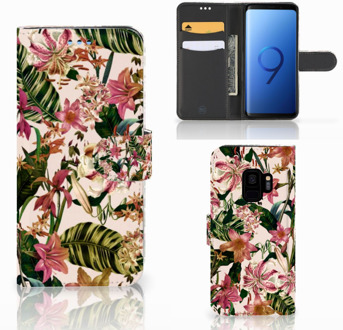 B2Ctelecom Hoesje Samsung Galaxy S9 Flowers