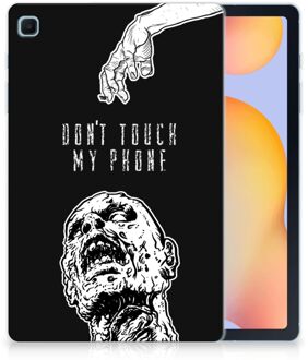 B2Ctelecom Hoesje Samsung Galaxy Tab S6 Lite Siliconen Back Case Zombie met transparant zijkanten