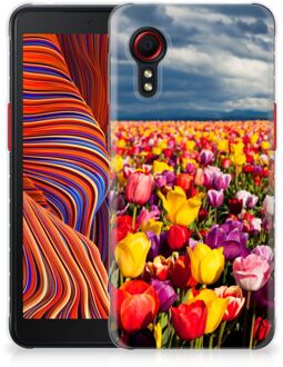 B2Ctelecom Hoesje Samsung Galaxy Xcover 5 Telefoon Hoesje Tulpen