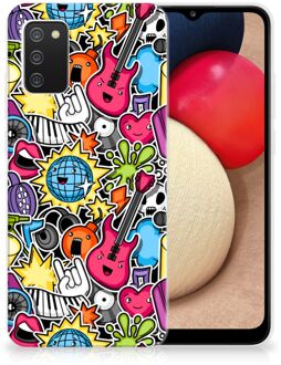 B2Ctelecom Hoesje Samsung M02s | Samsung Galaxy A02s Telefoon Hoesje Punk Rock