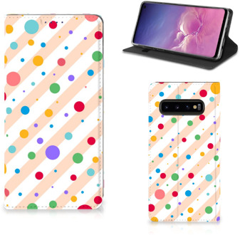 B2Ctelecom Hoesje Samsung S10 Design Dots