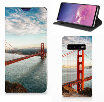 B2Ctelecom Hoesje Samsung S10 Design Golden Gate Bridge