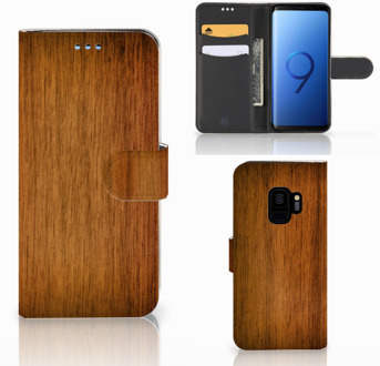 B2Ctelecom Hoesje Samsung S9 Donker Hout