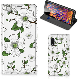 B2Ctelecom Hoesje Samsung Xcover Pro Book Case Dogwood Flowers