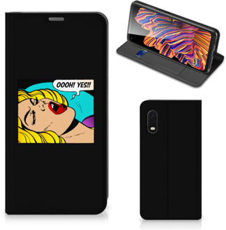 B2Ctelecom Hoesje Samsung Xcover Pro Bookcase Popart Oh Yes