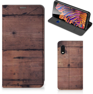 B2Ctelecom Hoesje Samsung Xcover Pro Leuk Case Old Wood