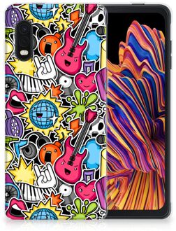 B2Ctelecom Hoesje Samsung Xcover Pro Telefoon Hoesje Punk Rock