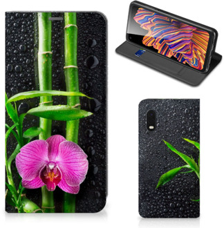 B2Ctelecom Hoesje Samsung Xcover Pro Wallet Bookcase Orchidee