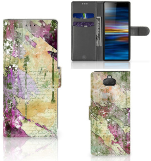 B2Ctelecom Hoesje Sony Xperia 10 Letter Painting