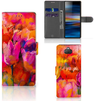 B2Ctelecom Hoesje Sony Xperia 10 Tulpen