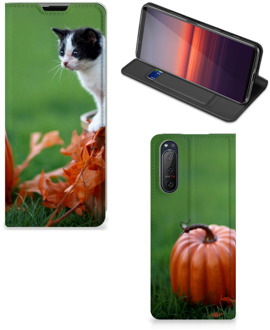 B2Ctelecom Hoesje Sony Xperia 5 II Flip Case Kitten