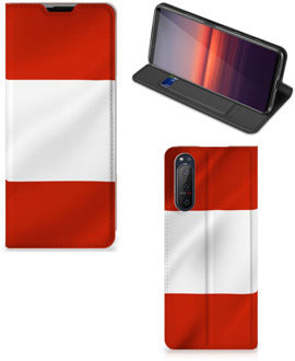 B2Ctelecom Hoesje Sony Xperia 5 II Telefoonhoesje met Naam Oostenrijkse Vlag