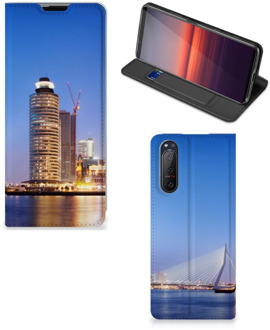 B2Ctelecom Hoesje Sony Xperia 5 II Telefoonhoesje Tekst Erasmusbrug Rotterdam