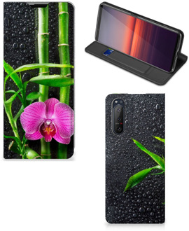 B2Ctelecom Hoesje Sony Xperia 5 II Wallet Bookcase Orchidee