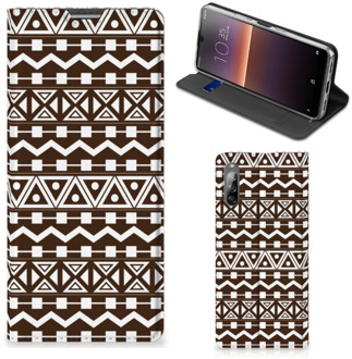 B2Ctelecom Hoesje Sony Xperia L4 Bookcase Aztec Brown