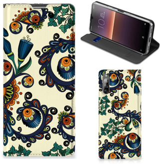 B2Ctelecom Hoesje Sony Xperia L4 Bookcase Barok Flower