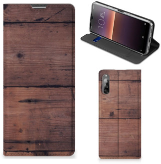 B2Ctelecom Hoesje Sony Xperia L4 Leuk Case Old Wood